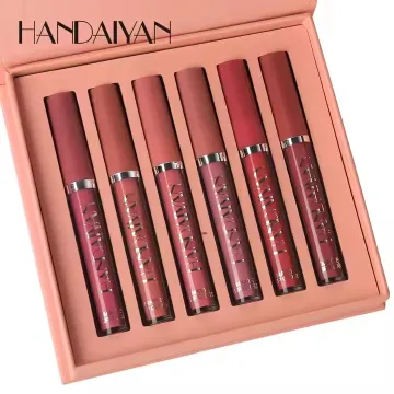 HANDAIYAN 6 Colors Velvet Matte Liquid Lipstick Set